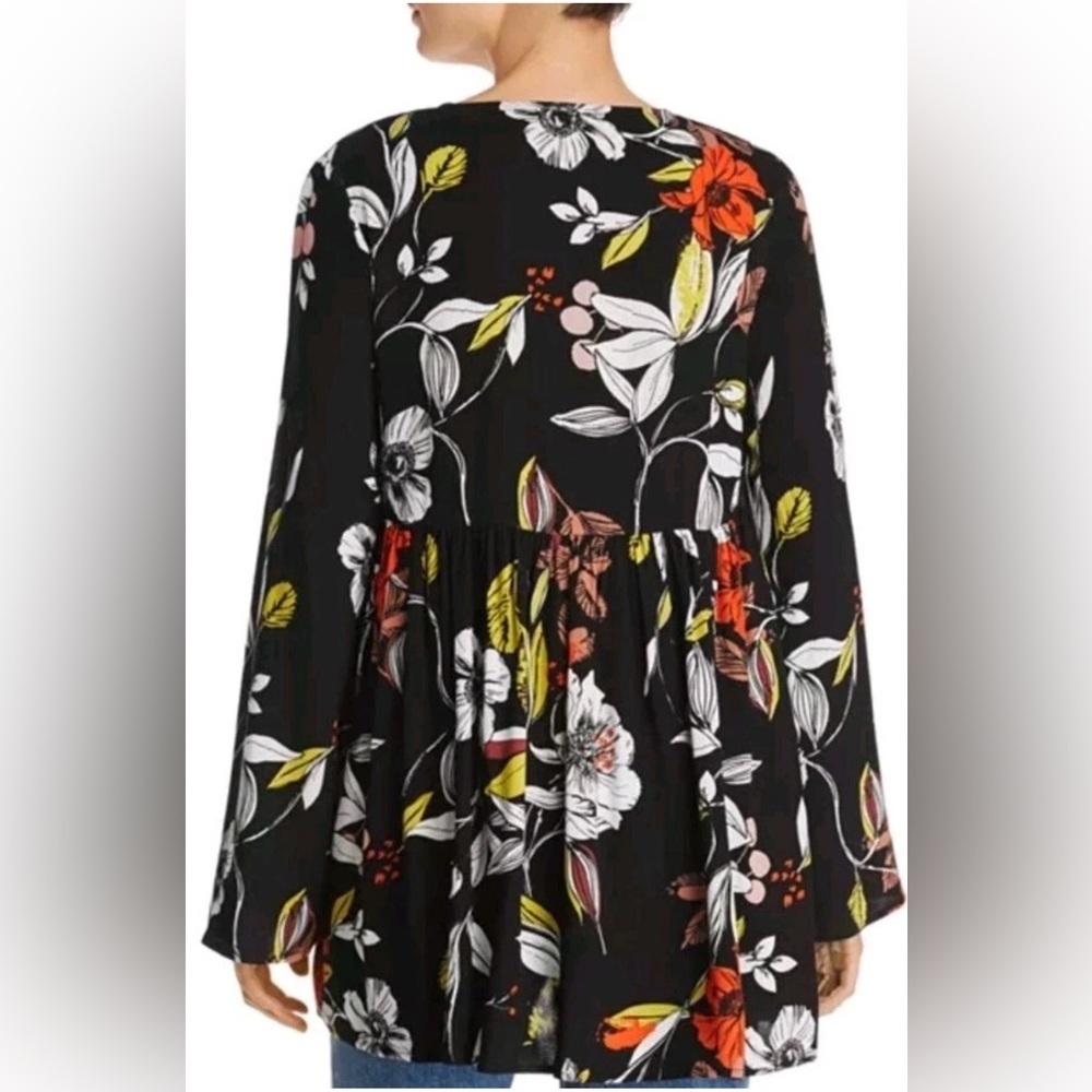 FREE PEOPLE Bella Floral Mini Tunic Dress Size XS - Picture 2 of 15